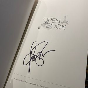 Jessica Simpson signed first edition of open book
